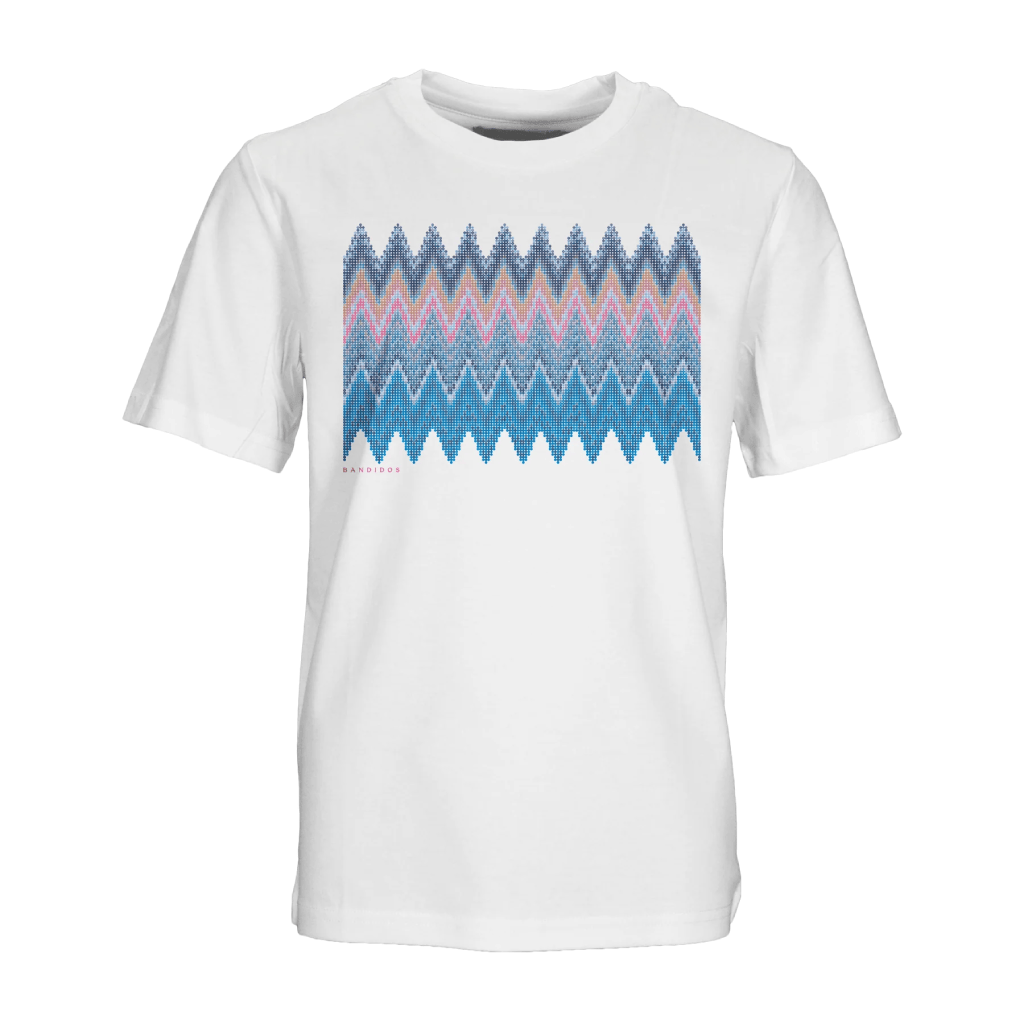 Moda Bandidos Sequin Zig Miami Box T-Shirt Junior