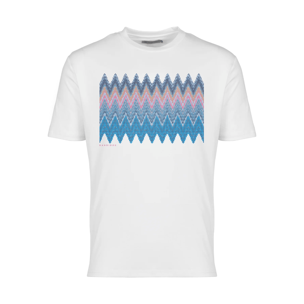 Moda Bandidos Sequin Zig Miami Box T-Shirt Men