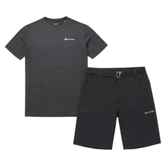 Montane Men's 2 Piece Co Ord Set Black T-Shirt & Shorts