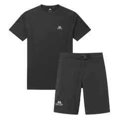 Mountain Equipment Men's 2 Piece Co Ord Set Black T-Shirt & Shorts