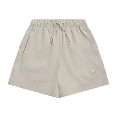 New Balance Junior's 2 Piece Co Ord Set Beige T-Shirt & Shorts