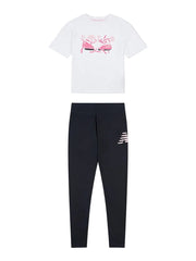 New Balance Floral Shoe Tee/Legging Set Infant