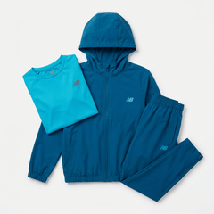 New Balance Junior's 3-Piece Co Ord Set Altitude/Streamsong Jacket, T-Shirt & Pant