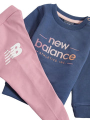 New Balance Sunrise Crest Graphic FT Crew Neck and Leggings Set Infant