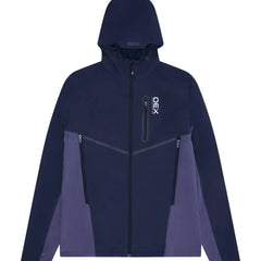 OEX Mens 3 Piece Co Ord Set Midnight/Lilac jacket featuring a fashionable design and lightweight fabric.