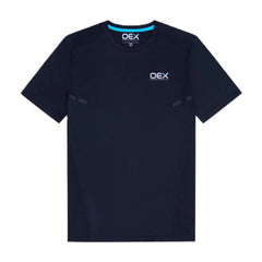 OEX Mens 3 Piece Co Ord Set black t-shirt with modern design and breathable fabric for comfort.