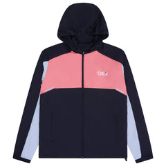 OEX Junior's 3-Piece Co-Ord Set Black featuring a stylish black and coral hooded jacket.
