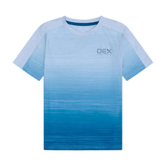 OEX Boy's 2-Piece Co-Ord Set – Grey/Blue/Light Grey   (T-Shirt & Shorts)