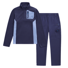 OEX Junior's 2 Piece Co Ord Set Blue Top & Pants