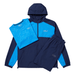 OEX Junior's 3-Piece Co-Ord Set Navy Jacket, T-Shirt, & Shorts in vibrant blue and navy colors.