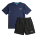 OEX Men's 2-Piece Co-Ord Set – Black   (T-Shirt & Shorts)