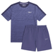 OEX Men's 2-Piece Co-Ord Set – Dusky Blue   (T-Shirt & Shorts)
