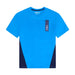 OEX Junior's 3-Piece Co-Ord Set Navy Azure T-shirt featuring a vibrant blue design with navy accents.