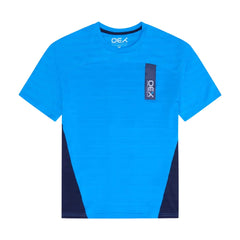 OEX Men's 3-Piece Co-Ord Set – Navy/Azure   (Jacket, T-Shirt & Shorts)