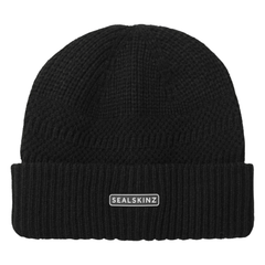 Sealskinz Gressenhall Waterproof Cold Weather Textured Stripe Roll Cuff Beanie Men