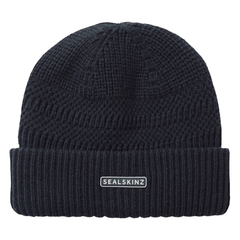 Sealskinz Gressenhall Waterproof Cold Weather Textured Stripe Roll Cuff Beanie Men