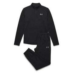 Under Armour Men's 2 Piece Co Ord Set Black/Steel Quarter Zip & Pant