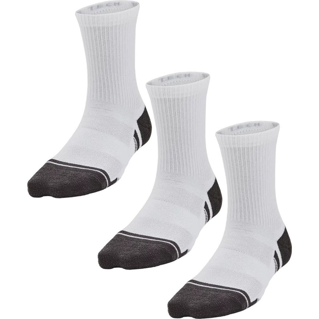 Under Armour Performance Tech 3 Pack Crew Socks Junior