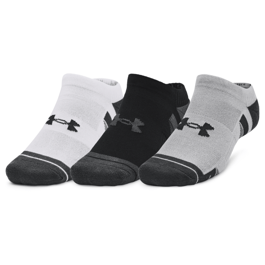Under Armour Performance Tech 3 Pack No Show Socks Men