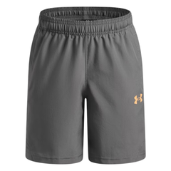 Under Armour Junior's 2 Piece Co Ord Set Orange/Khaki T-Shirt & Shorts