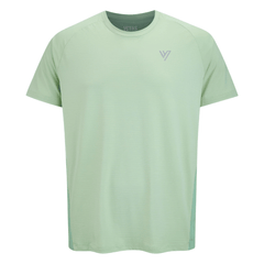 VCTRS Mens 3 Piece Co Ord Set Grey/Mint T-Shirt in mint green, part of a coordinated athletic outfit.