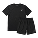 VCTRS Mens 2 Piece Co Ord Set Black T-Shirt & Shorts, perfect for casual outings and athletic wear.
