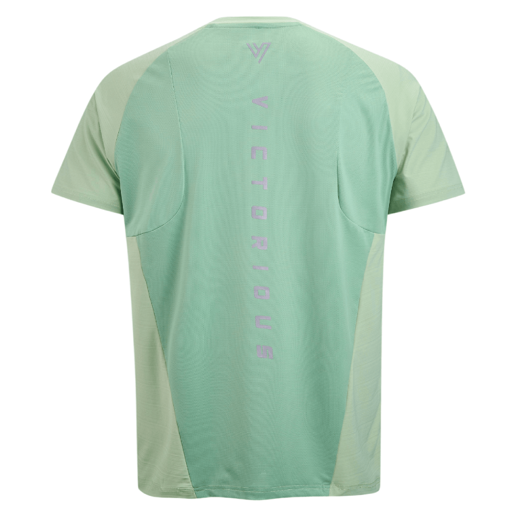 VCTRS Mens 3 Piece Co Ord Set Grey/Mint T-shirt showcasing a modern athletic design in mint green.