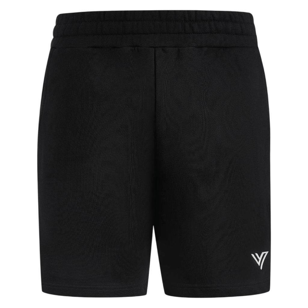 VCTRS Mens 3 piece co ord set black shorts with comfortable fit and elastic waistband.