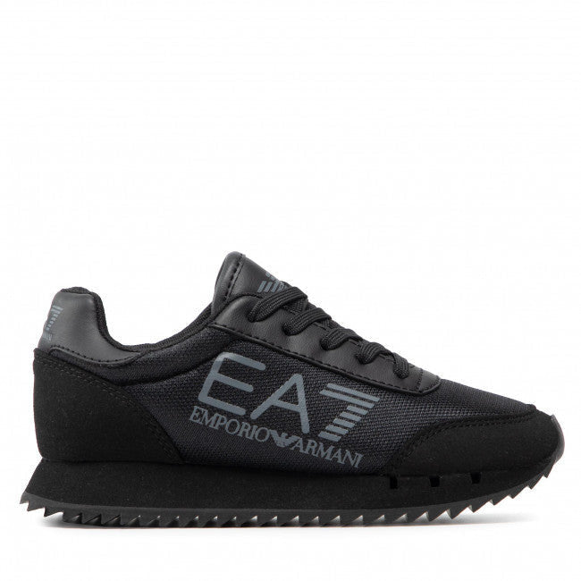 EA7 Boy's Black & White Laces Trainers Black/Grey – Alive & Dirty