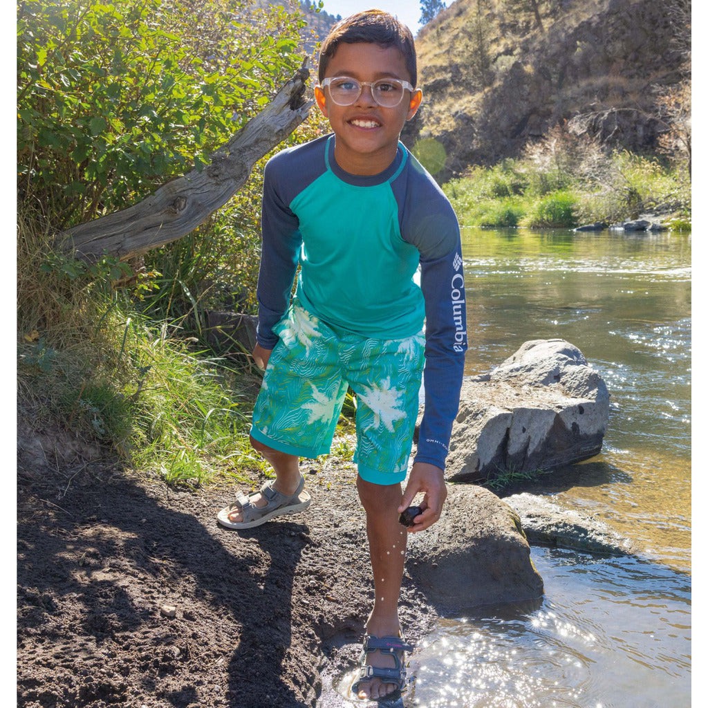 Columbia Boy\'s Sandy Shores Shorts - Dirty Alive Aqua – 
