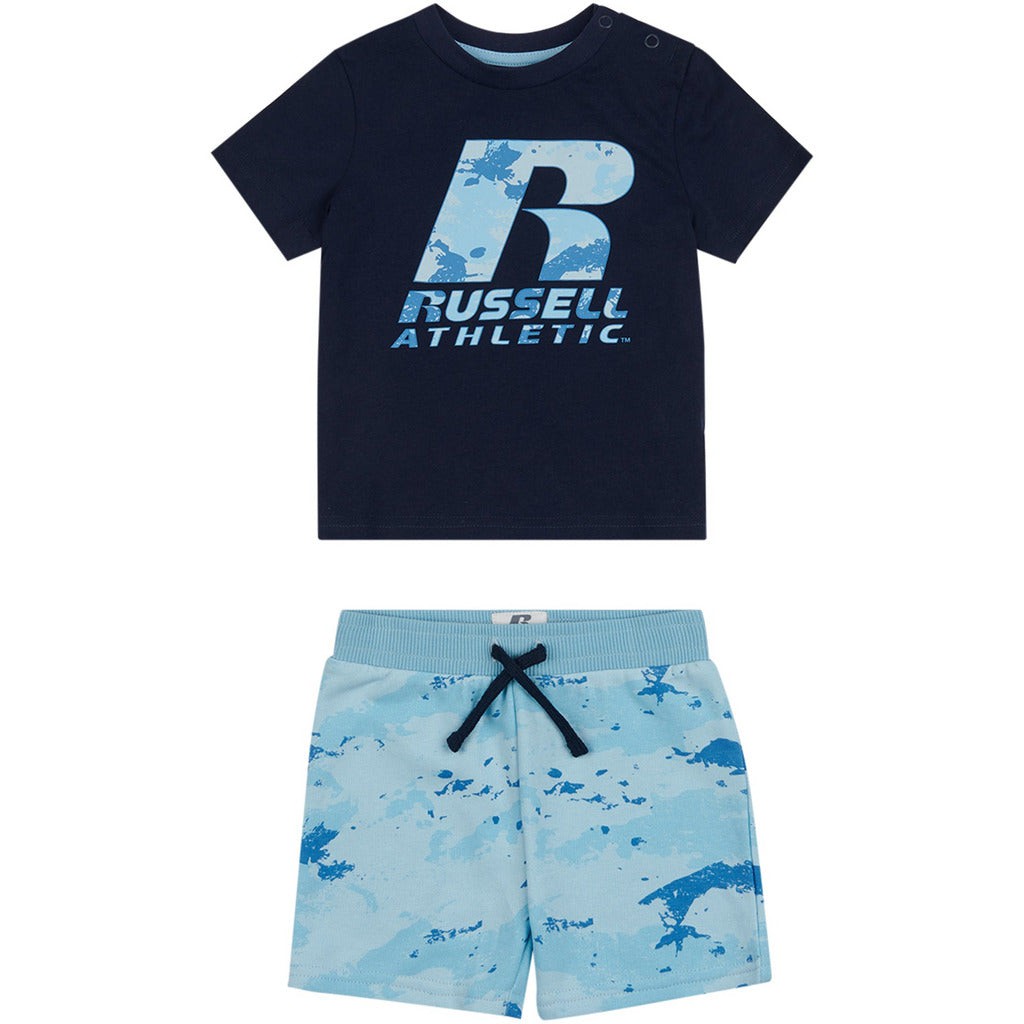 Russel Athletic Logo Camo Infil T-Shirt/Short Set BabyAlive & Dirty 