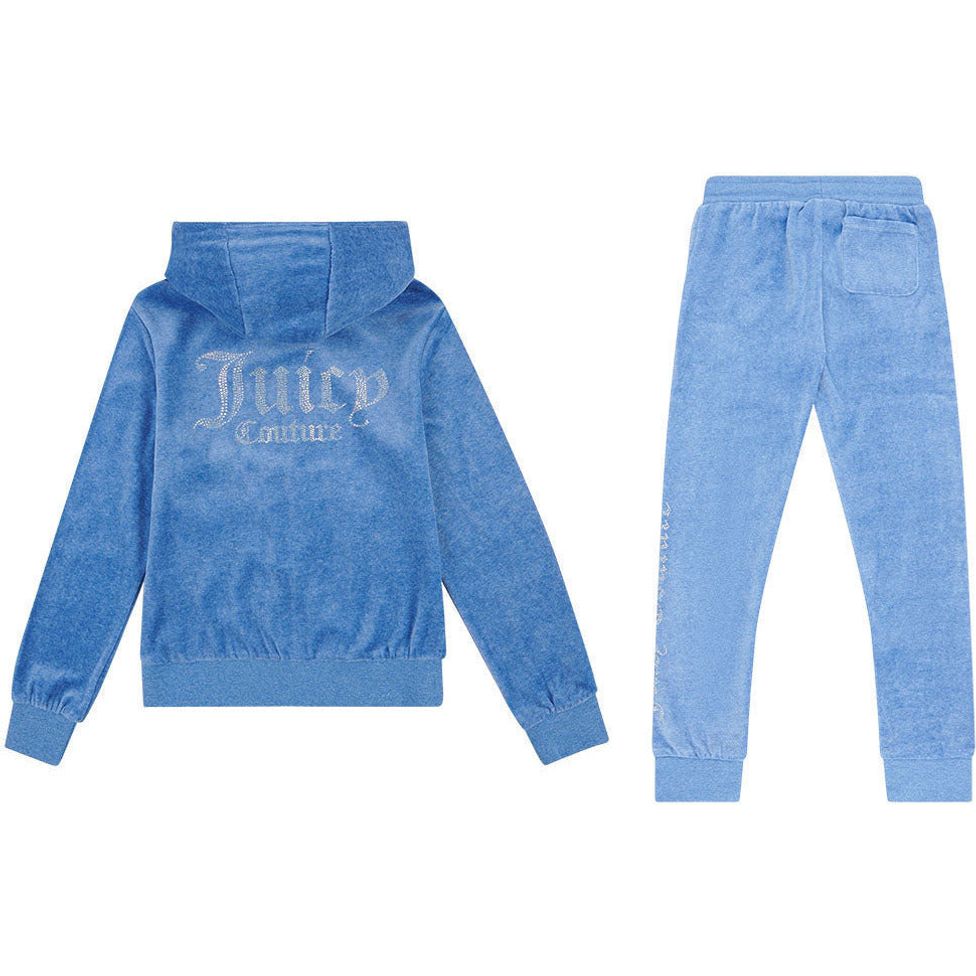Juicy Couture Diamante Velour CH Tracksuit JuniorAlive & Dirty 