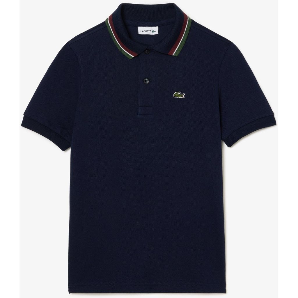 Lacoste Stripe Collar Polo InfantAlive & Dirty 