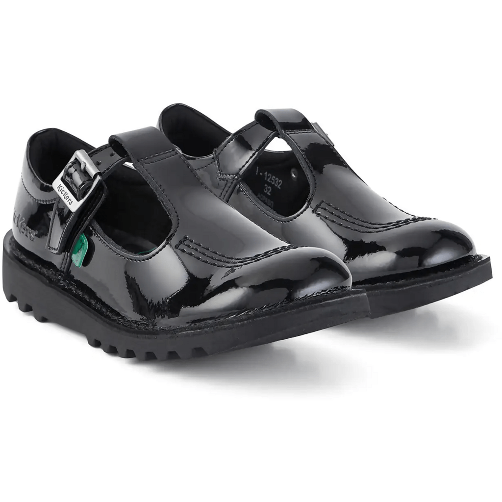 Kickers Kick T-Bar Patent Leather Children