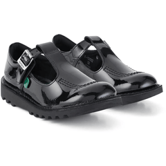 Kickers Kick T-Bar Patent Leather Children